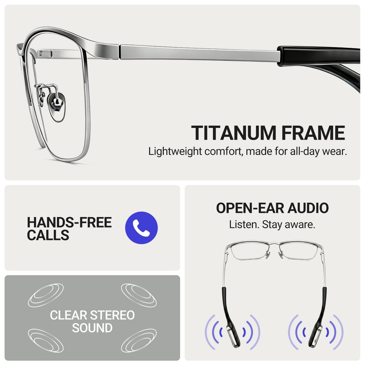 WOWRIO Urban Modular Audio Glasses