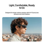 WOWRIO A8 Polarized Open-Ear Audio Sunglasses