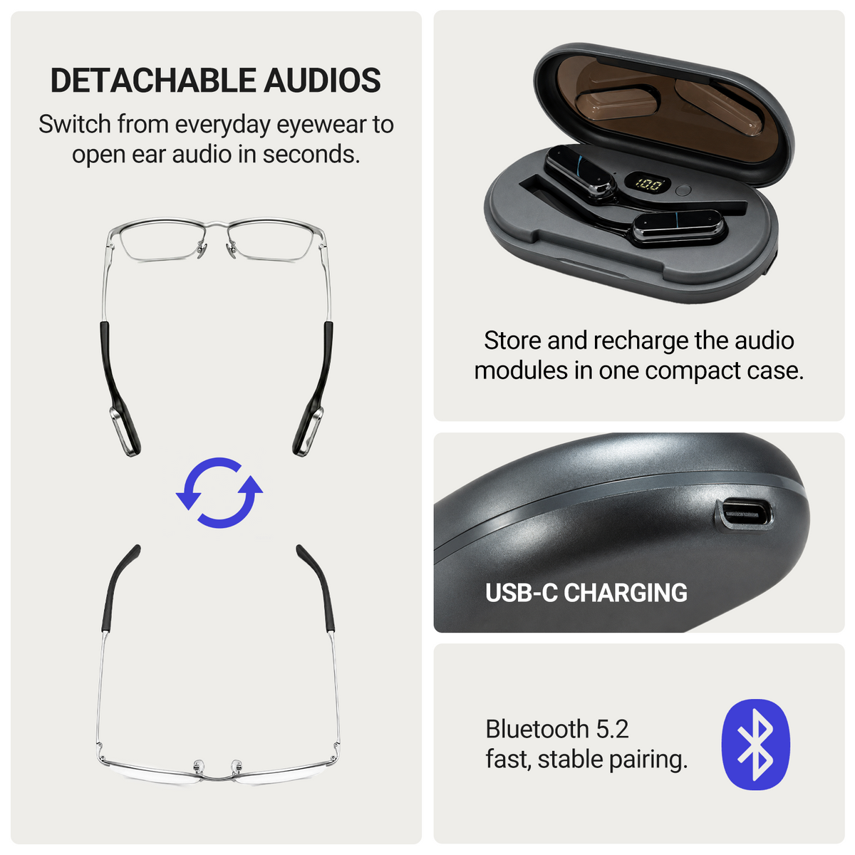 WOWRIO Urban Modular Audio Glasses