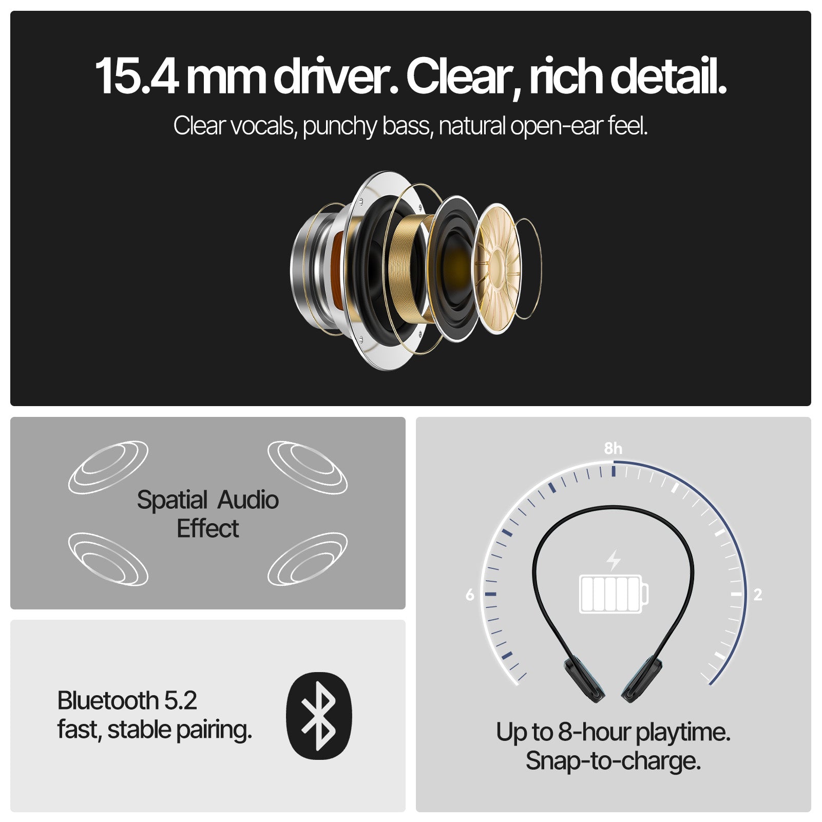 WOWRIO Airlio Neckband Headphones